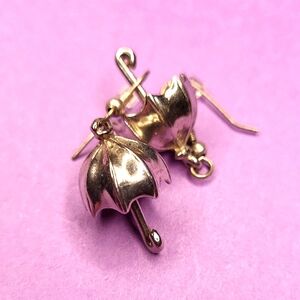 Silver Umbrella Earrings